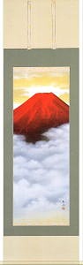 赤富士の拡大写真を見る！